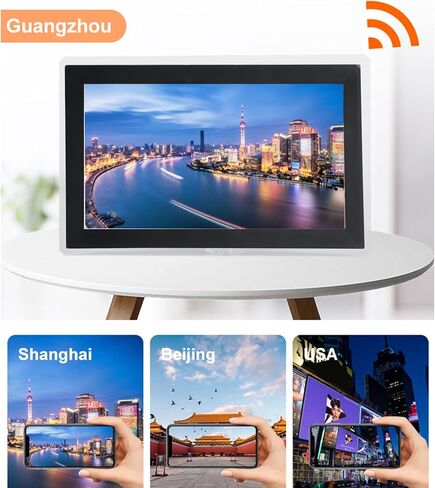 Jectse WiFi Digital Picture Frame, 15.6 Inch Touchscreen 32GB Storage, Organize Family Schedule, Chores with Backup and Color Coding, Transform Kitchen, Office into Interactive with FHD (US Plug) in Kuwait
