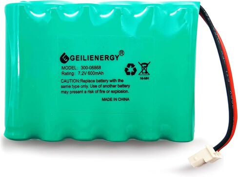 300-06868 7.2V Battery (2 Pack) Compatible with 8DLLKP500 8DLTSSCBASE1 8DLWLTP100 WLTP100 LKP500 Lyric Smart Peripheral Wireless Keypad TouchPad ADT in Saudi Arabia