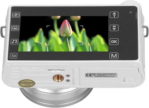 4K Digital Camera for Photography, Autofocus 64MP 18X Zoom Vlogging Camera with Flash 3inch TFT Touchscreen, Compact Travel Video Camera Digital Point and Shoot Camera (White) in Saudi Arabia