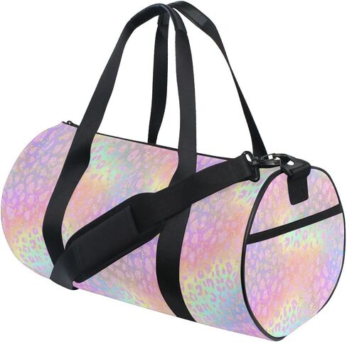 Alaza Dark Gray Leopard Cheetah Print Sports Gym Gym Gym Duffle Bag Bag حقيبة رياضية للرجال in Saudi Arabia