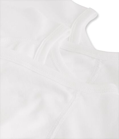 Petit Bateau Pack of 2 Unisex Newborn Baby Plain Long-Sleeve Bodysuits Style 1508154218 Sizes NB-36 Months (Size 6 Month Style 15081) White in Kuwait
