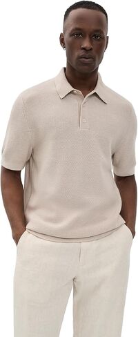Vince Men's Geo Jacquard Polo in Saudi Arabia
