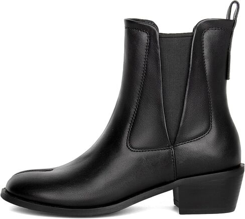 KOKOMOMO Tabi Boots for Women Split Toe Shoes Ankle Boots Chunky Heels Chelsea Booties Japanese Ninja Shoes Low Mid Heel Work Party Dress Shoe in Kuwait