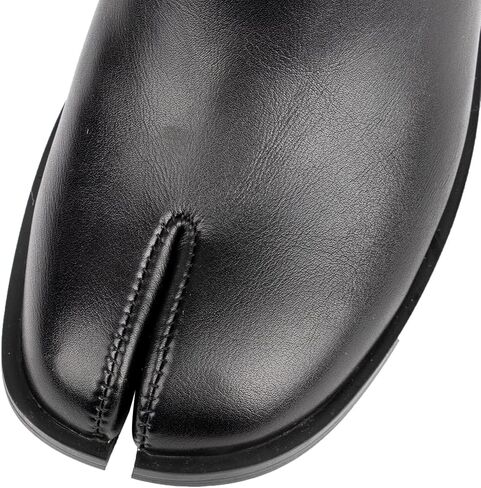 KOKOMOMO Tabi Boots for Women Split Toe Shoes Ankle Boots Chunky Heels Chelsea Booties Japanese Ninja Shoes Low Mid Heel Work Party Dress Shoe in Kuwait
