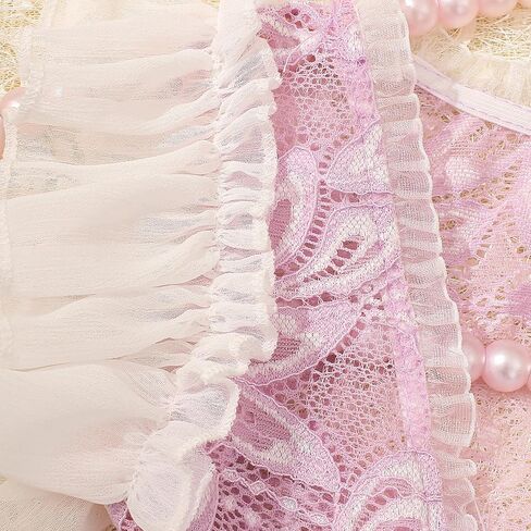Zeroest Newborn Photography Outfits Girl, Baby Girl Photoshoot Props, Newborn Lace Romper with Headband Set for Photo Shoot in Saudi Arabia