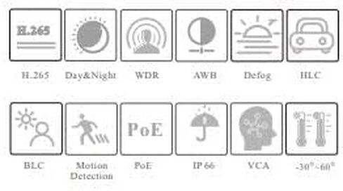 تيتانيوم - IP-5IRD8C2H5-MZ-PA - كاميرا شبكة AI Turret بدقة 8 ميجابكسل مزدوجة الإضاءة مع الصوت والتحليلات الذكية ونطاق الضوء الأبيض/الأشعة تحت الحمراء 30-40 مترًا in Kuwait