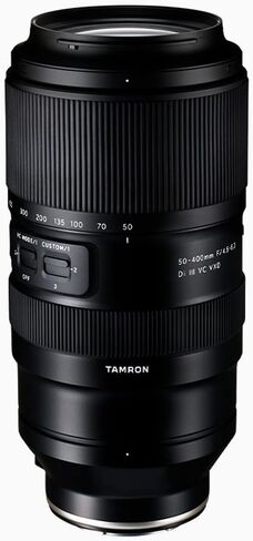 عدسة تليفوتوغرافي Tamron AFA067S700 50-400 مم F/4.5-6.3 Di III VC VXD لحزمة Sony E-Mount مع بطاقة ذاكرة Lexar 64GB عالية الأداء 800x UHS-I SDHC سلسلة زرقاء in Kuwait