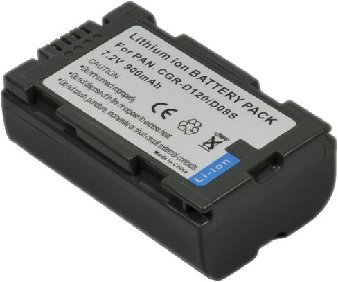 CGR-D08 بطارية + شاحن تيار متردد واحد لـ cgr-d16 d28 d08s d16s d28s كاميرا رقمية شاحن بطارية كاميرا فيديو متوافق مع s1a in Kuwait