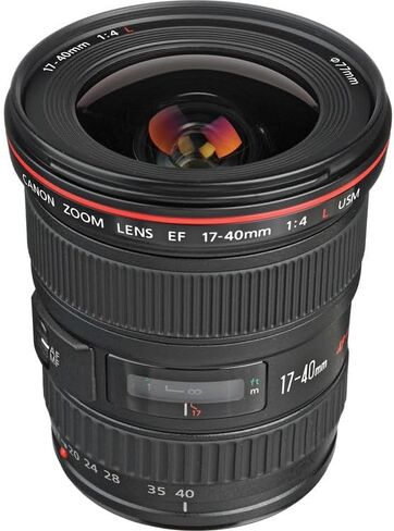 Canon EF 17-40mm f/4L USM Lens Bundle | Ultra-Wide Zoom with Constant f/4 Aperture & Fast USM Autofocus | Ideal for Landscape, Architecture & Travel Photography (8806A002) + Lens Case + Cleaning Kit in Kuwait