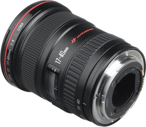 Canon EF 17-40mm f/4L USM Lens Bundle | Ultra-Wide Zoom with Constant f/4 Aperture & Fast USM Autofocus | Ideal for Landscape, Architecture & Travel Photography (8806A002) + Lens Case + Cleaning Kit in Kuwait