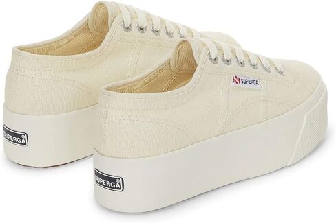 أحذية رياضية Superga 2790 للرجال والنساء - أحذية تنس إيطالية مميزة للرجال والنساء مع جزء علوي من القماش المسامي، ونعل مطاطي غير قابل للانزلاق، بيج طبيعي أفوريو - 9 رجال/10.5 نساء in Kuwait