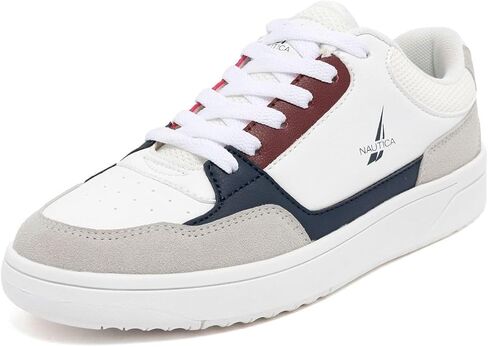 حذاء رياضي نسائي من Nautica - حذاء مشي كاجوال أنيق برباط علوي منخفض مع وسادة قدم مريحة، أحذية تنس خفيفة الوزن للاستخدام اليومي in Kuwait