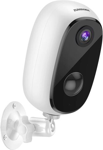 ZUMIMALL Wireless Rechargeable Battery Powered WiFi Camera, Outdoor Security Camera with 2-Way Audio, 1080P Home Surveillance Camera with Motion Detection Night Vision, Cloud Storage/SD Slot in Kuwait