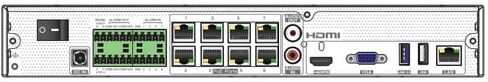 تيتانيوم ED9308H5NV-8P-ANB 8CH 4K AI NVR مع 8 منافذ PoE | تسجيل بدقة 12 ميجابكسل، التعرف على الوجه ولوحة الترخيص، مخرج HDMI بدقة 4K، عرض الهاتف المحمول (لا يتضمن محرك أقراص ثابتة) in Kuwait