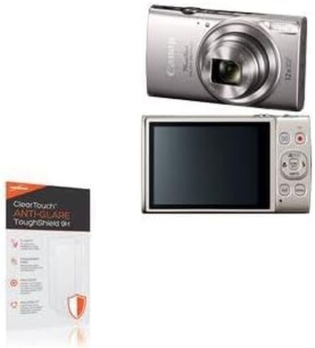 واقي شاشة BoxWave متوافق مع Canon PowerShot ELPH 360 HS - ClearTouch مضاد للوهج ToughShield 9H (عبوتان)، واقي شاشة مرن متين مضاد للتوهج 9H in Kuwait