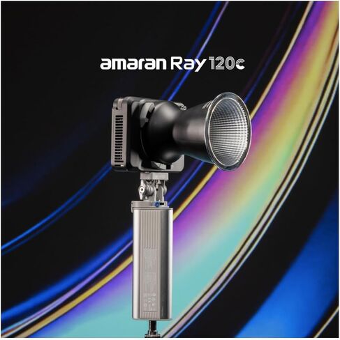 حزمة إضاءة فيديو LED RGB كاملة الألوان 120c من Amaran Ray (الولايات المتحدة) مع عاكس فريسنل صغير لـ Ray 60c و120c (عنصران) in Kuwait