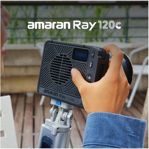 حزمة إضاءة فيديو LED RGB كاملة الألوان 120c من Amaran Ray (الولايات المتحدة) مع عاكس فريسنل صغير لـ Ray 60c و120c (عنصران) in Kuwait