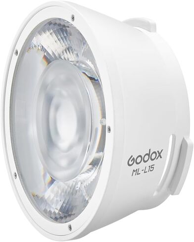 مصباح فيديو LED محمول Godox RGB، 110 وات، 1800-10000 كلفن، RGB كامل، CRI 95 TLCI 95، عاكس عدسة 15 درجة، التحكم في التطبيق، إضاءة مدمجة للمبدعين (ML100R) in Kuwait