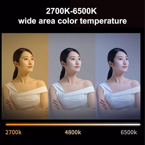 ضوء فيديو RGB، ضوء كاميرا LED محمول مع 138 خرزة CRI 85+ 2700 6500K درجة حرارة اللون المزدوجة، بطارية مدمجة 1800 مللي أمبير في الساعة لإنشاء محتوى الصور الشخصية in Kuwait