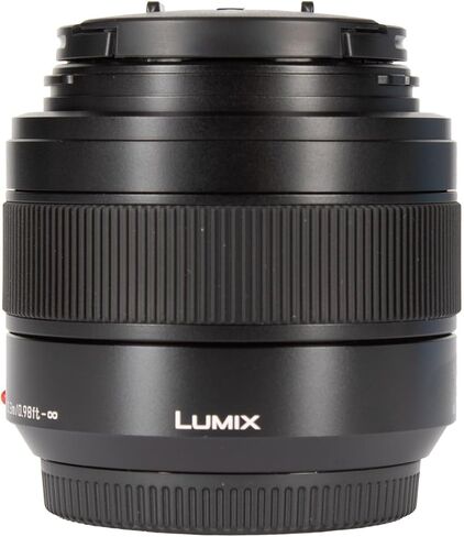 Panasonic Leica DG Summilux 25mm f/1.4 II ASPH. Lens for Micro Four Thirds, 50mm Equivalent Prime, f/1.4 Aperture, Stepping AF Motor, 7-Blade Diaphragm, Bundle with Filter and Cleaning Kit (4 Items) in Kuwait