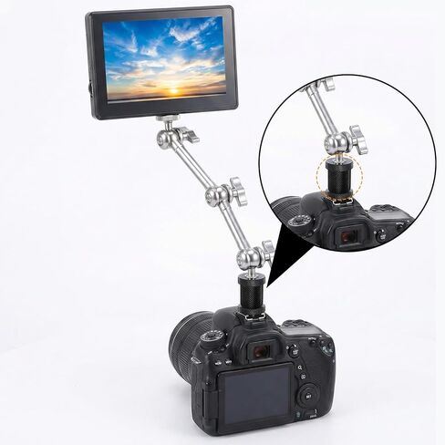 4 Pcs 1/4-20 Double Female Thread Tripod, Metal Camera Screw 1/4 to 1/4 Converter, Tripod Nut Connector for Magic Arm, Light Stand, Microphone Stand, Electric Rail, Camera Mount in Kuwait
