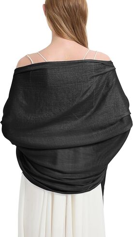 Umjetnost Women's Solid Color Scarf Lightweight Soft Fashion Bamboo Long Large Scarves Shawl Wraps for Women in Saudi Arabia