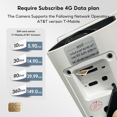 كاميرا أمان تعمل بالطاقة الشمسية 4G LTE لاسلكية في الهواء الطلق، لا توجد كاميرا تعمل بالطاقة الشمسية WiFi، بطاقة SIM مدمجة، رؤية ليلية ملونة 2K، كشف حركة AI، مستشعر حركة PIR، صوت ثنائي الاتجاه in Kuwait