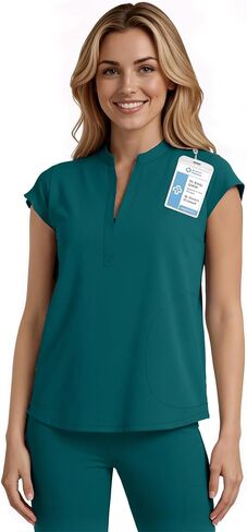 Scrub Tops Women - Sleeveless Uniform with 2 Deep Side Pockets & Soft Comfort Fabric for Medical Staff Team in Saudi Arabia