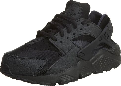 طراز Nike Air Huarache Run للسيدات: 634835-009 المقاس: 6 M US، (أسود/أسود) in Kuwait