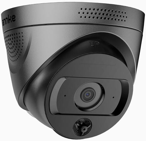 ANNKE 4MP AI Fire Detection Turret Security Camera، كشف الدخان واللهب، إنذار درجة الحرارة، AI Human / Vehicle & Line Crossing Detection، صوت ثنائي الاتجاه، 4mm@30fps، 98ft IR، IP67، سعة تخزين تصل إلى 256 جيجابايت in Kuwait