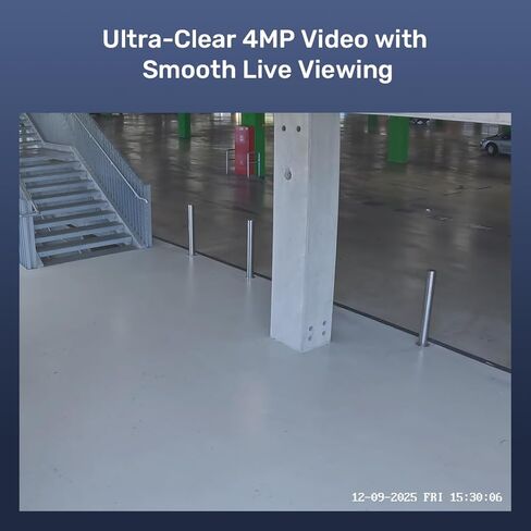 ANNKE 4MP AI Fire Detection Turret Security Camera، كشف الدخان واللهب، إنذار درجة الحرارة، AI Human / Vehicle & Line Crossing Detection، صوت ثنائي الاتجاه، 4mm@30fps، 98ft IR، IP67، سعة تخزين تصل إلى 256 جيجابايت in Kuwait