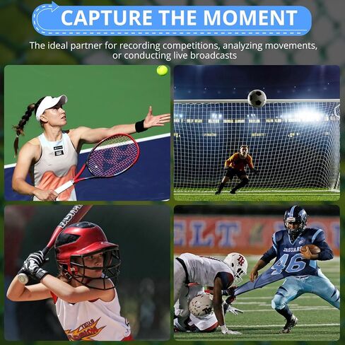 حامل سياج هاتف قابل للتعديل مع مظلة من CAMWAY - حامل عالمي خارجي للهواتف الذكية، GoPro، Mevo Start، كاميرات الحركة، يتضمن حقيبة تعليق، غطاء هاتف لتسجيل البيسبول، إلخ in Kuwait