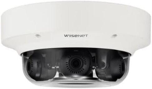 كاميرا هانوا تيكوين PNM-8082VT 6 ميجابكسل (2 ميجابكسل × 3) متعددة المستشعرات شبكة WDR خارجية متعددة الاتجاهات مع 3.0 ~ 6 مم فاريفوكال، أبيض in Kuwait