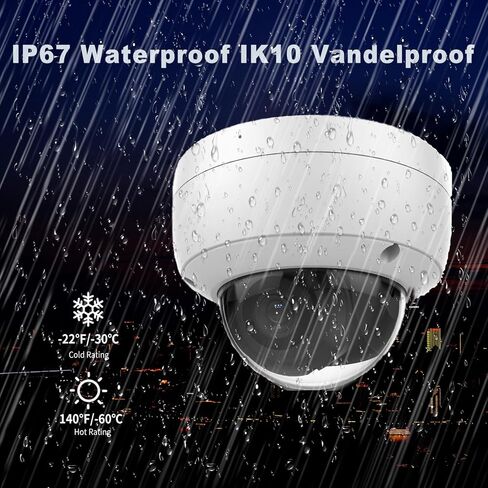 DS-2CD2143G2-IU كاميرا AcuSense 4MP IP خارجية، كاميرات PoE Dome، ميكروفون مدمج، 120 ديسيبل WDR، تصنيف IP67 IK10، H.265+، عدسة 2.8 مم، الإصدار الدولي الأصلي يدعم ترقية البرامج الثابتة in Kuwait