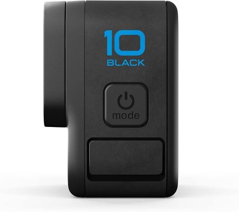 كاميرا GoPro HERO10 (Hero 10) باللون الأسود - كاميرا أكشن مقاومة للماء مع شاشات LCD أمامية وشاشات خلفية تعمل باللمس، محرك GP2، دقة 5K HD، صور بدقة 23 ميجابكسل، بث مباشر، بطاقة 64 جيجابايت، مجموعة ملحقات مكونة من 50 قطعة وبطاريتين إضافيتين in Kuwait