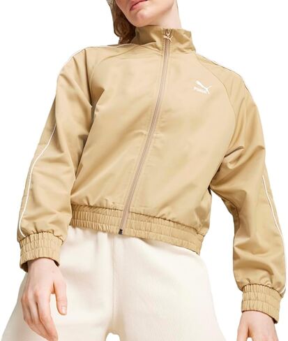 PUMA Womens T7 Wv Athletic Outerwear Casual - Beige in Saudi Arabia
