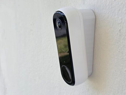 حامل إسفين بزاوية عمودية 10 درجات متوافق مع جرس الباب بالفيديو Arlo 2K الجيل الثاني، دعامة إمالة للأسفل، مقاومة للأشعة فوق البنفسجية مطبوعة ثلاثية الأبعاد in Kuwait