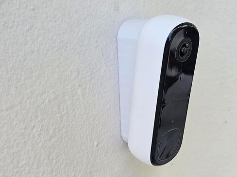حامل إسفين بزاوية عمودية 10 درجات متوافق مع جرس الباب بالفيديو Arlo 2K الجيل الثاني، دعامة إمالة للأسفل، مقاومة للأشعة فوق البنفسجية مطبوعة ثلاثية الأبعاد in Kuwait