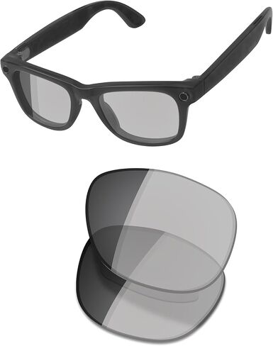 OSharp Replacement Lenses for Ray-Ban Meta Wayfarer RW4008-53mm Sunglasses - HD Polarized, Mirrored, UV Protection in Saudi Arabia