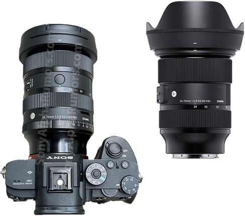 عدسة سيجما الفنية 24-70 ملم f/2.8 DG DN II لهاتف Sony E مع مجموعة ملحقات PixiBytes Pro... in Kuwait