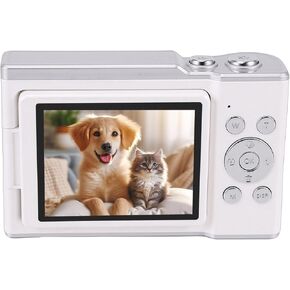 Zopsc Portable 5K Digital Camera 72MP 16X Zoom Retro Mirrorless Camera with 2.88" Flip Screen for Travel Enthusiasts in Kuwait