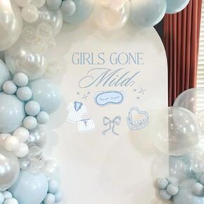 Girls Gone Mild Decal - Girls'Night Bachelorette Party Decoration Stickers, Bachelorette Decoration,Girls Party Balloon Arch Decoration,Photo Props (Girls Gone Mild Decal blue) in Kuwait