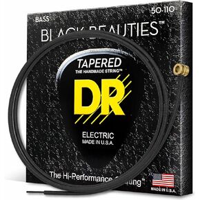 DR Strings BLACK BEAUTIES Black Coated 5-String Bass Strings Medium (45-130) in Saudi Arabia
