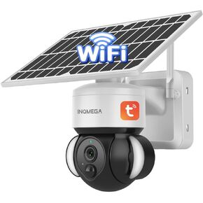 كاميرا Tuya Smart Solar Security اللاسلكية في الهواء الطلق، كاميرا WiFi 2.4 جيجا هرتز لا تحتاج إلى أسلاك، بطارية 12000 مللي أمبير في الساعة ولوحة شمسية 6 وات، 3 ميجابكسل HD، رؤية ليلية ملونة، كشف حركة PIR، صوت ثنائي الاتجاه، IP66 in Kuwait