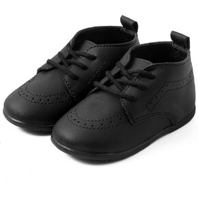 JOYEBUY Infant Baby Boy Oxford Shoes PU Leather Loafers Rubber Soft Sole Wedding Dress Shoes Toddler Girl Baby Walking Shoes in Kuwait