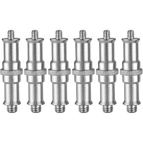 VALICLUD 6pcs 3/8 to 1/4 Inch Threaded Screw Adapter Set for Camera Tripod and Light Stand Mounting, Hot Shoe Adapter Compatible with DSLR Lighting Equipment, Metal Conversion Screws in Kuwait