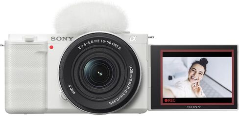 كاميرا Sony ZV-E10 بدون مرآة (أبيض) مع عدسة Sony E PZ مقاس 16-50 مم f/3.5-5.6 OSS II + مقبض التصوير اللاسلكي Sony GP-VPT3 + SanDisk Extreme Pro 64 جيجابايت والمزيد (حزمة مكونة من 17 قطعة) in Kuwait