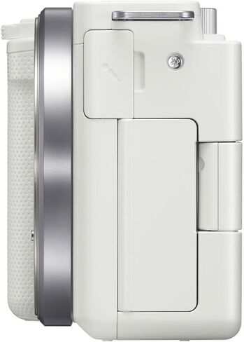 كاميرا Sony ZV-E10 بدون مرآة (أبيض) مع عدسة Sony E PZ مقاس 16-50 مم f/3.5-5.6 OSS II + مقبض التصوير اللاسلكي Sony GP-VPT3 + SanDisk Extreme Pro 64 جيجابايت والمزيد (حزمة مكونة من 17 قطعة) in Kuwait