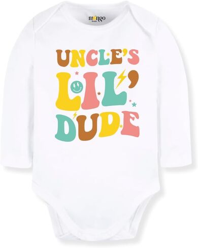 تي شيرت للأطفال الصغار والأطفال من Uncle's Lil Dude، هدية لملابس الأولاد اللطيفة لابن أخيه in Kuwait