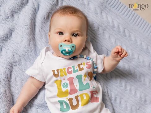 Uncle's Lil Dude Baby Bodysuit Toddler & Kids T-Shirt, Gift for Nephew Tshirt Cute Boys Clothes in Saudi Arabia